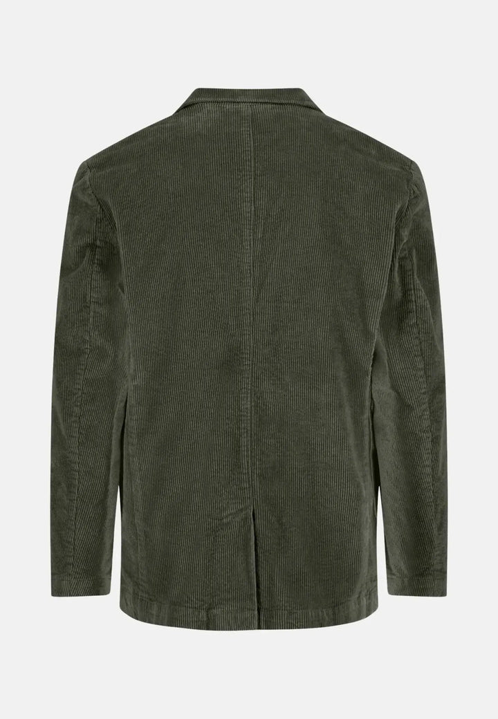Unstructured Corduroy Blazer Dusty Forest – FYNCH-HATTON, image 2 of 2