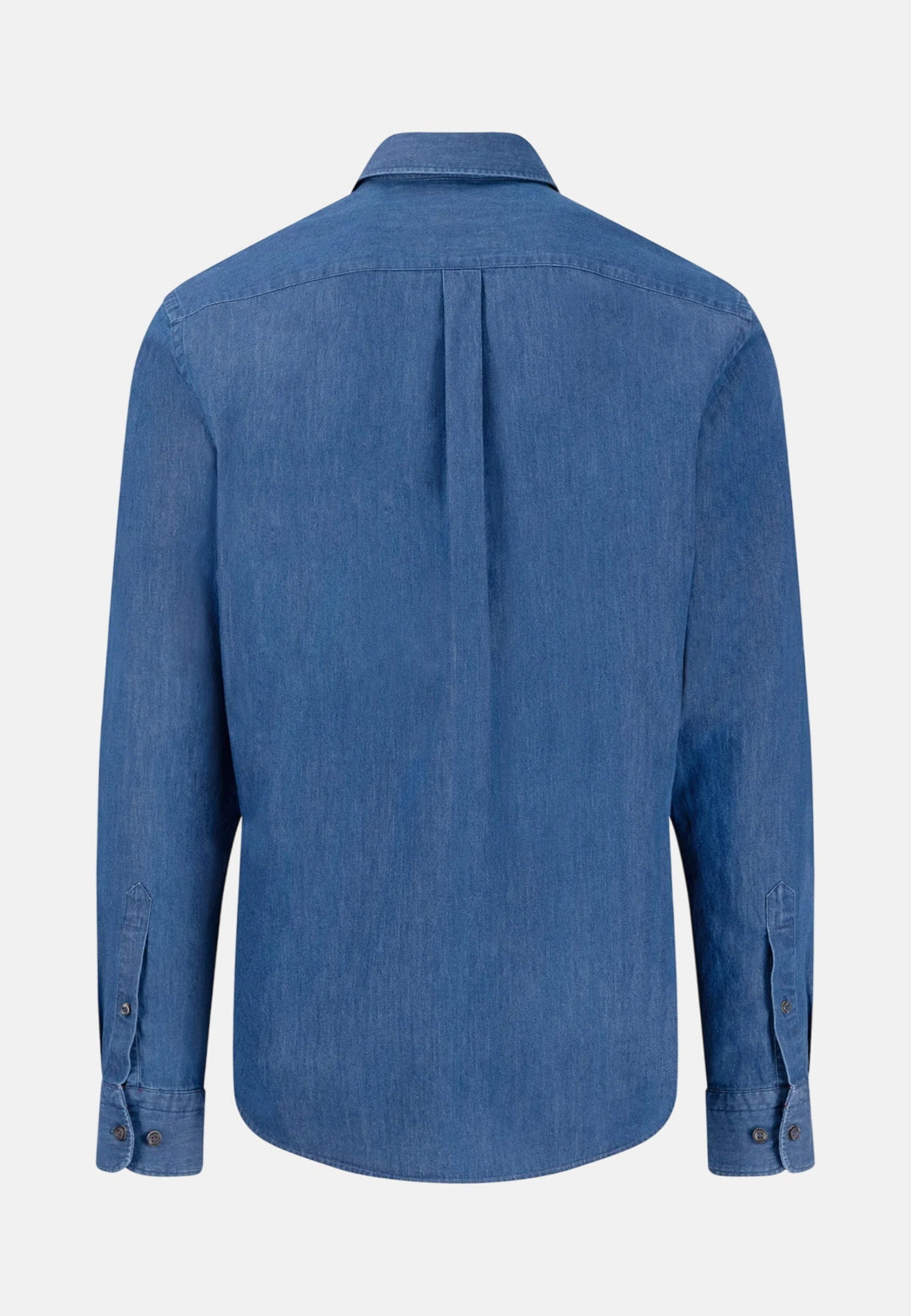Fynch - Hatton Washed Denim Button Down Shirt Misty Blue - 16028030-638-M - fynch - hatton.co.uk