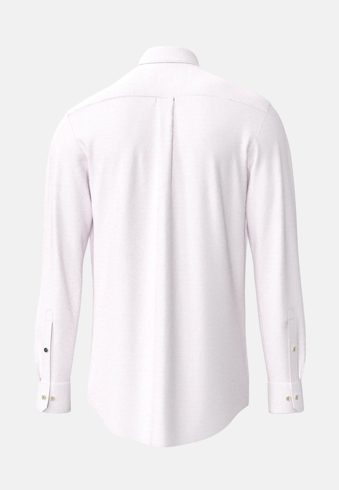 Fynch - Hatton Washed Oxford Bengal Stripe Button Down Shirt Magnolia - 16138320-464-M - fynch - hatton.co.uk