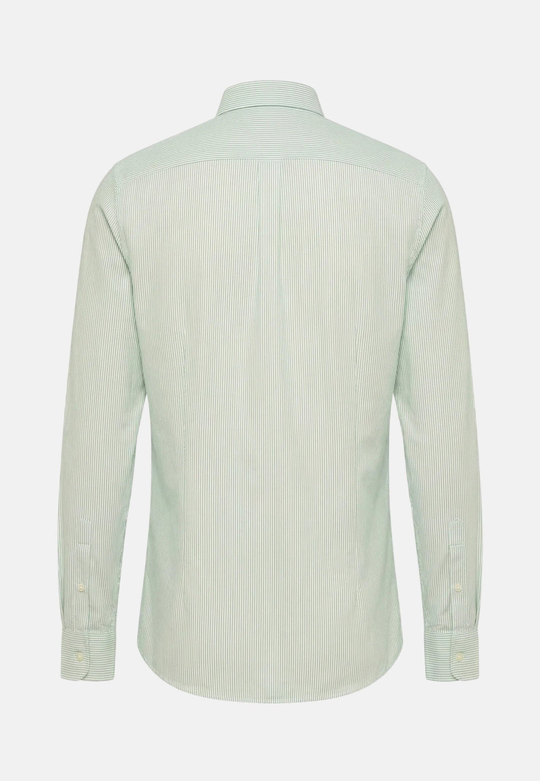Fynch - Hatton Washed Oxford Bengal Stripe Button Down Shirt Mint - 16138320-744-M - fynch - hatton.co.uk