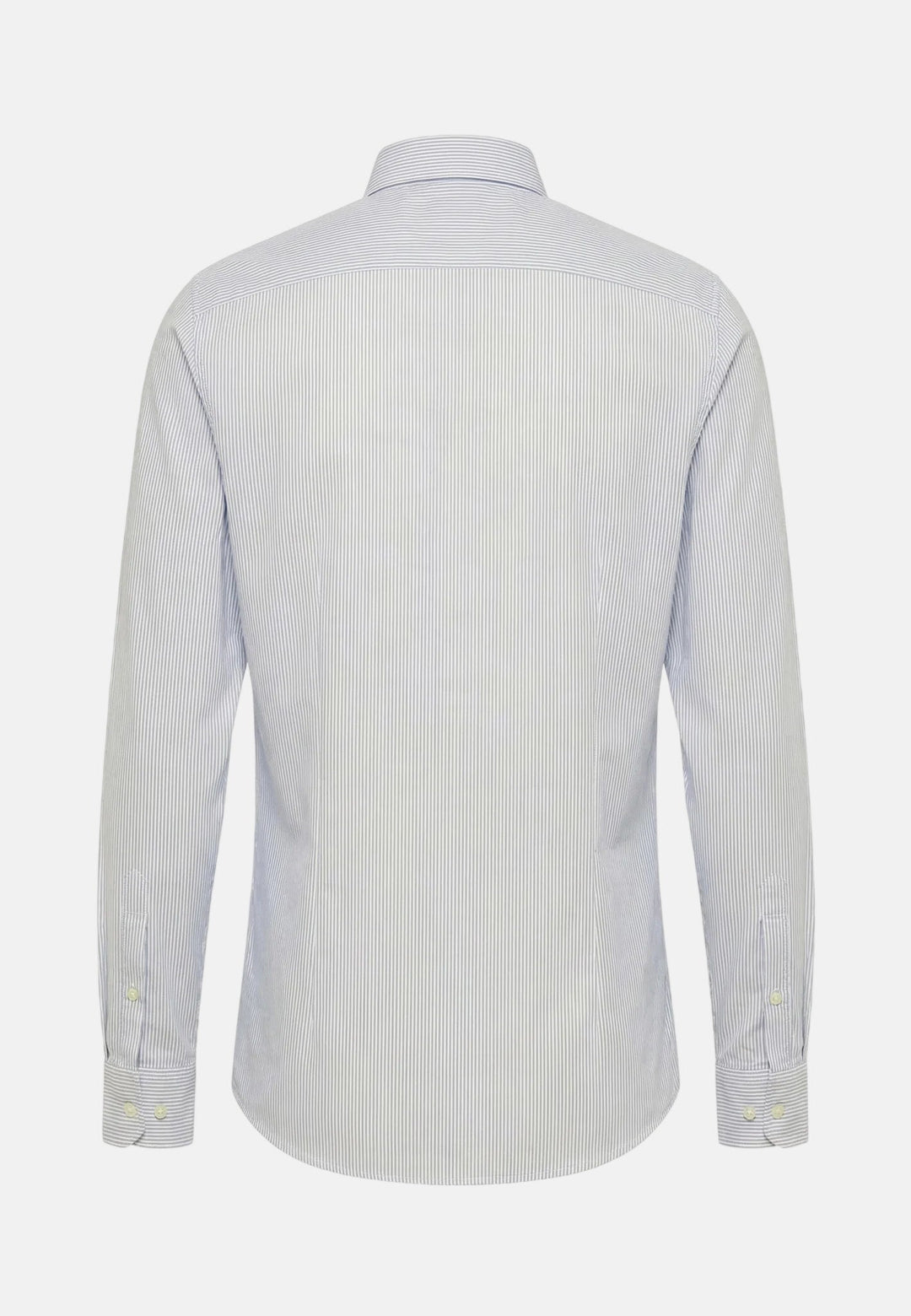 Fynch - Hatton Washed Oxford Bengal Stripe Button Down Shirt New Breeze - 16138320-653-M - fynch - hatton.co.uk