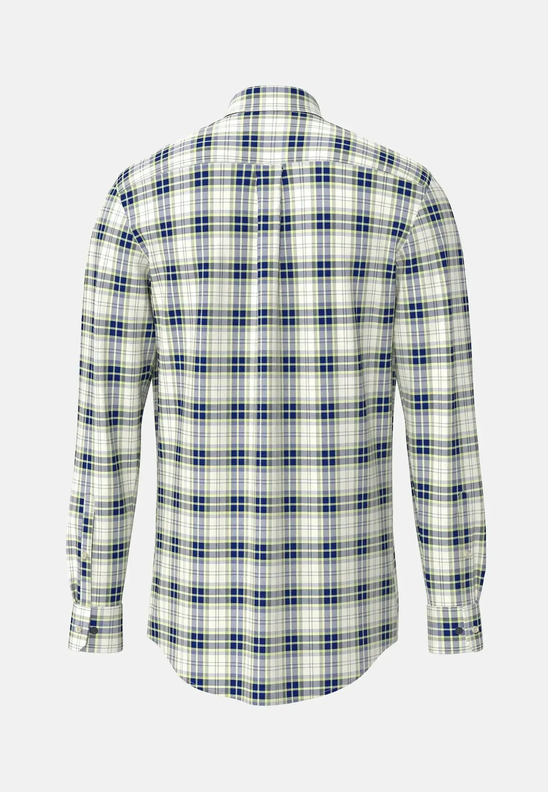 Fynch - Hatton Washed Oxford Check Shirt Harbour Blue - 15128100-654-S - fynch - hatton.co.uk