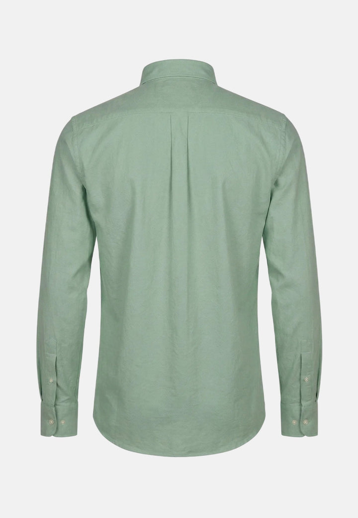 Fynch - Hatton Washed Oxford Solid Button Down Shirt Avocado 16138400-740-M