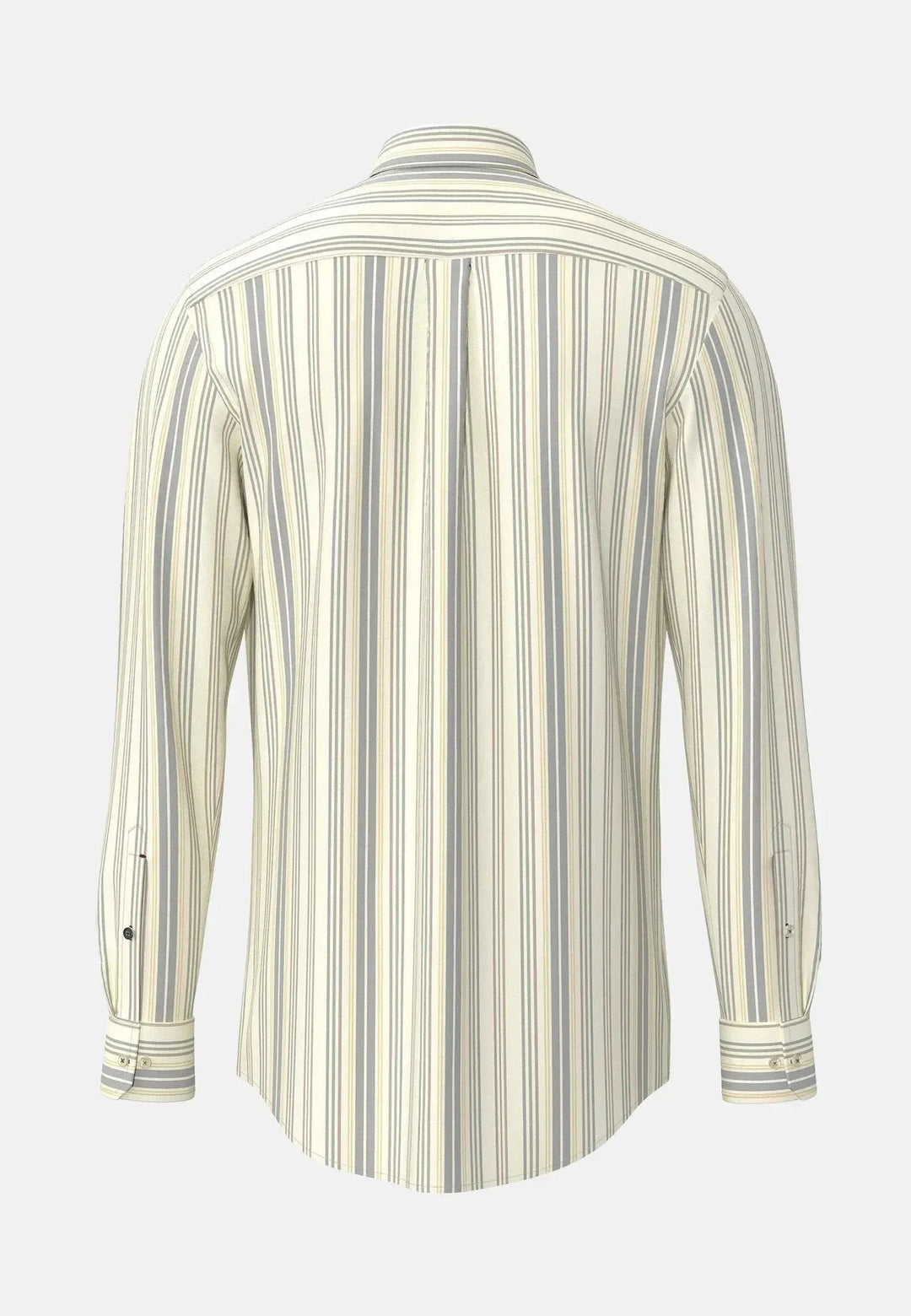 Fynch - Hatton Washed Oxford Stripe Button Down Shirt Deep Merlot 15098840-368-M