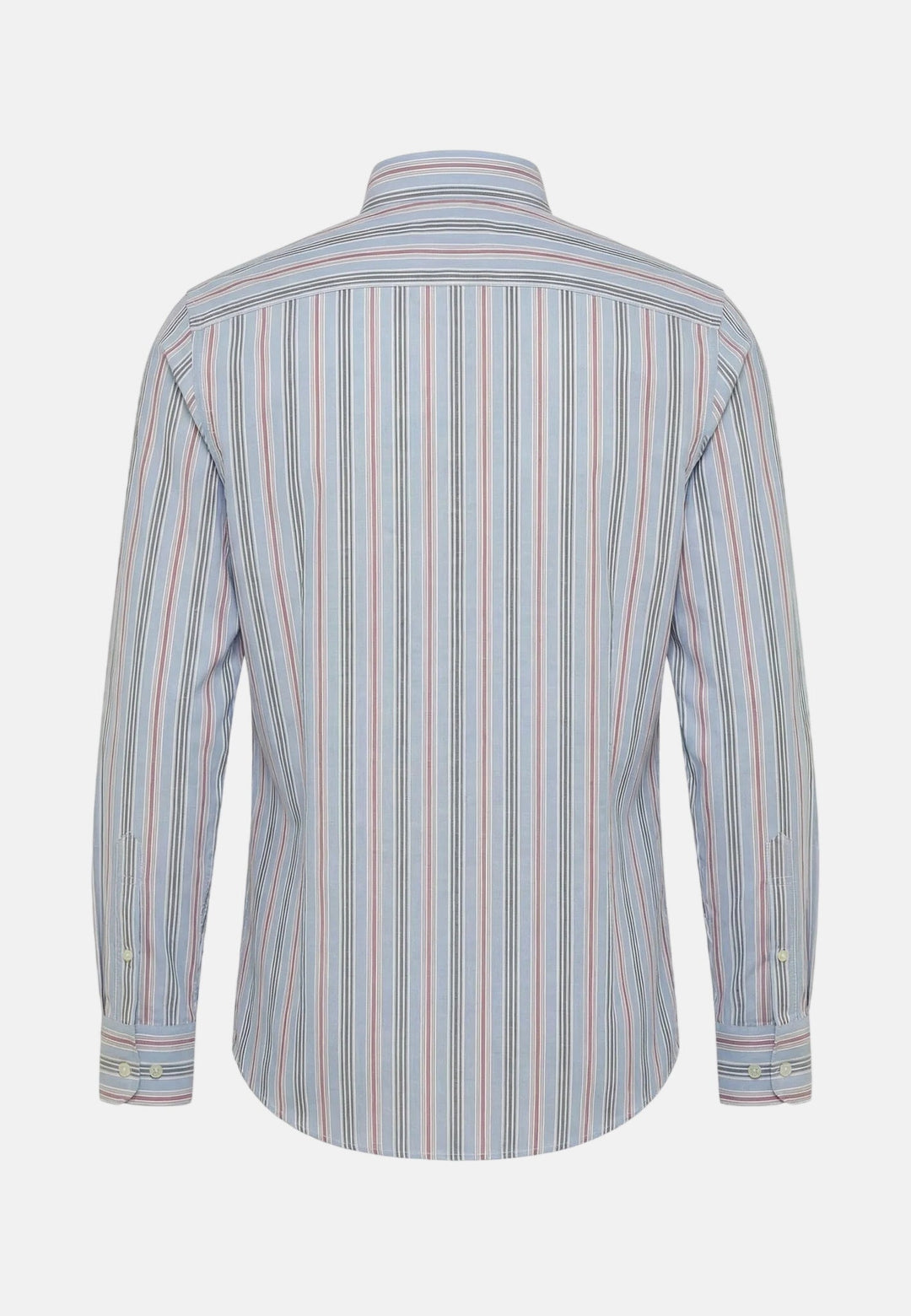 Fynch - Hatton Washed Oxford Stripe Shirt New Breeze - 16028280-653-M - fynch - hatton.co.uk