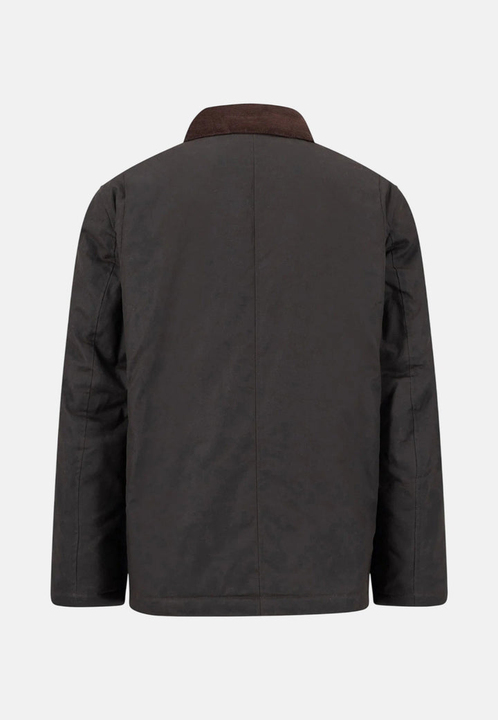 Fynch-Hatton Waxed Cotton Barn Jacket Anthracite 16092604-901-M
