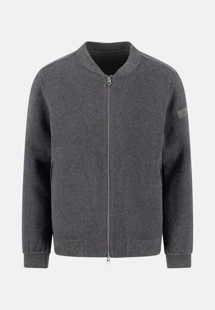 Fynch-Hatton Wool Blend Bomber Jacket Charcoal 16092427-998-M