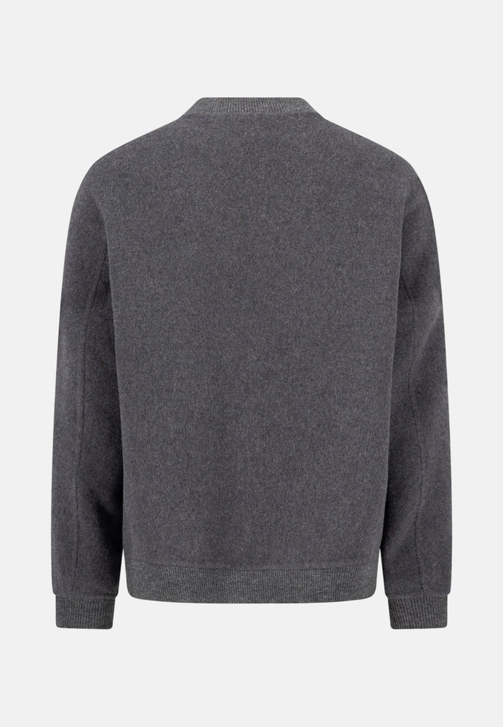 Fynch-Hatton Wool Blend Bomber Jacket Charcoal 16092427-998-M