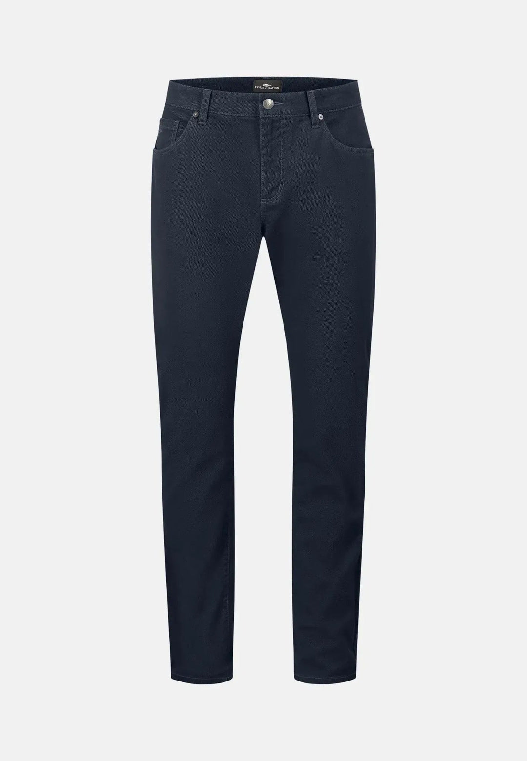 Fynch - Hatton - WOVEN 5 POCKET MICRO PRINT PANTS DARK NAVY - 14092803-688-32 30 - uk