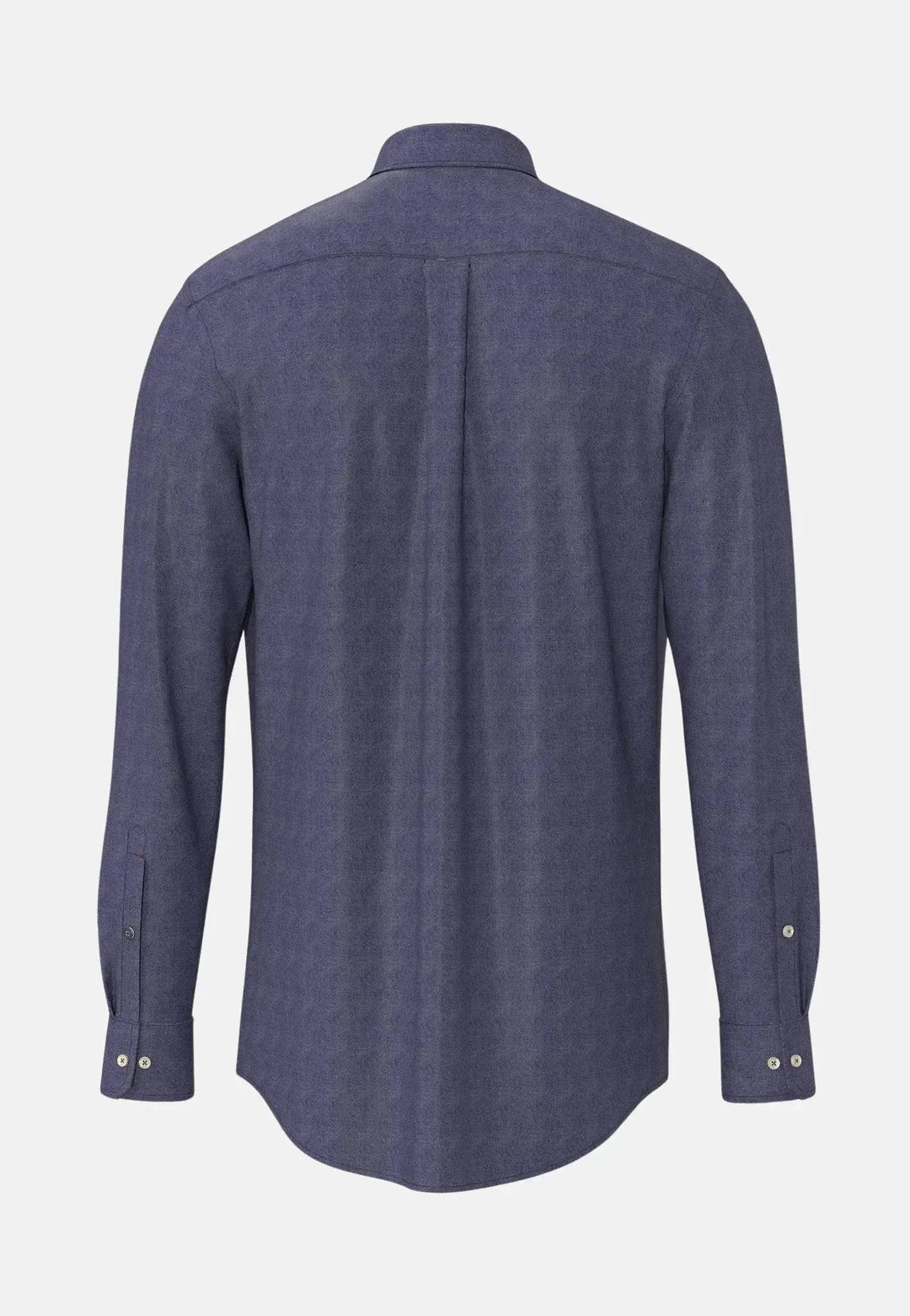 Fynch - Hatton Woven Pattern Kent Collar Denim Shirt Navy 15098033-685-M
