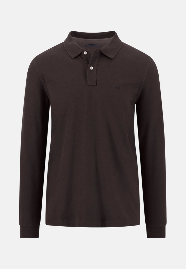Premium Cotton Long Sleeve Polo Shirt Soil