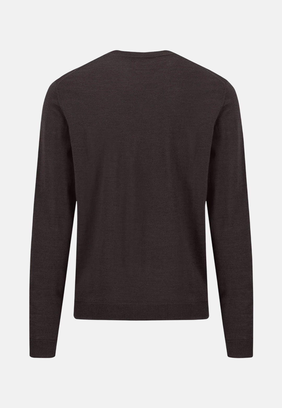Merino Wool Fine Gauge Crewneck Knit Soil