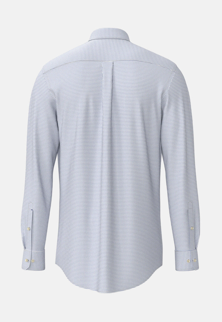 Minimal Check Button Down Shirt New Breeze