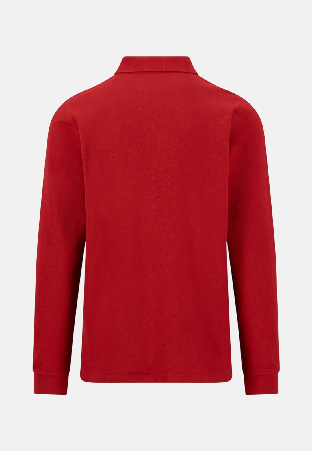 Premium Cotton Long Sleeve Polo Shirt Brick
