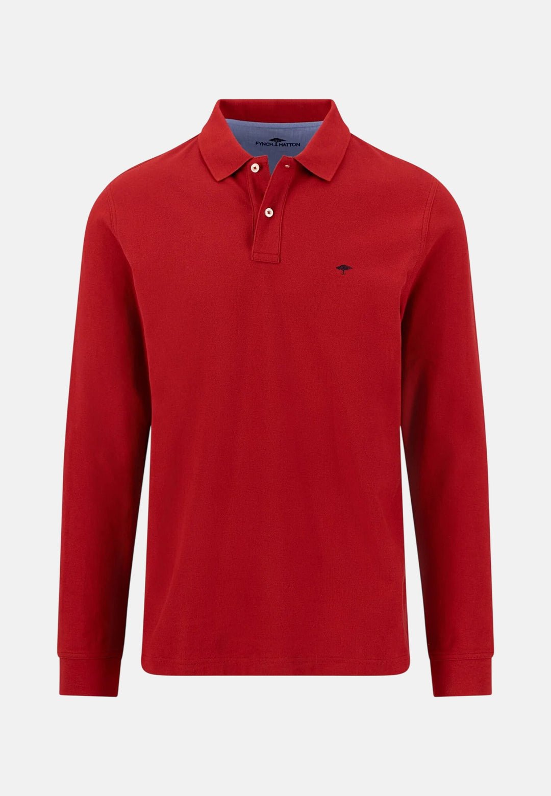 Premium Cotton Long Sleeve Polo Shirt Brick