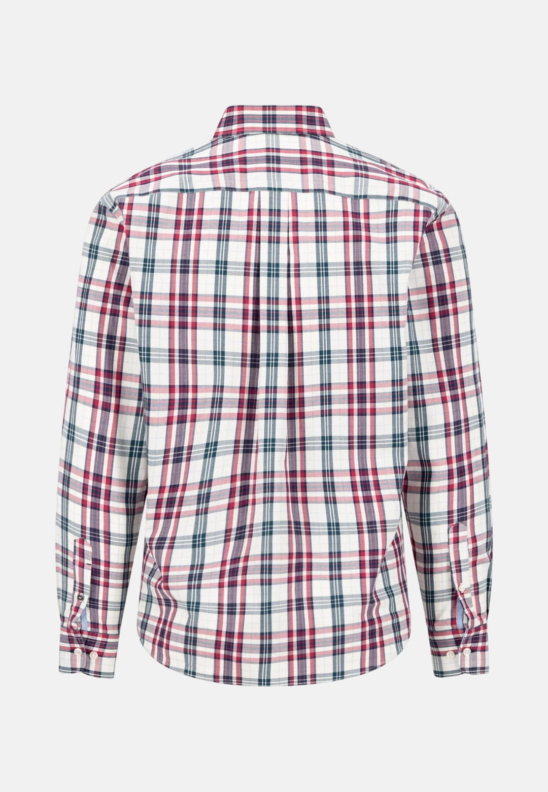Colorful Twill Check Button Down Shirt Grape
