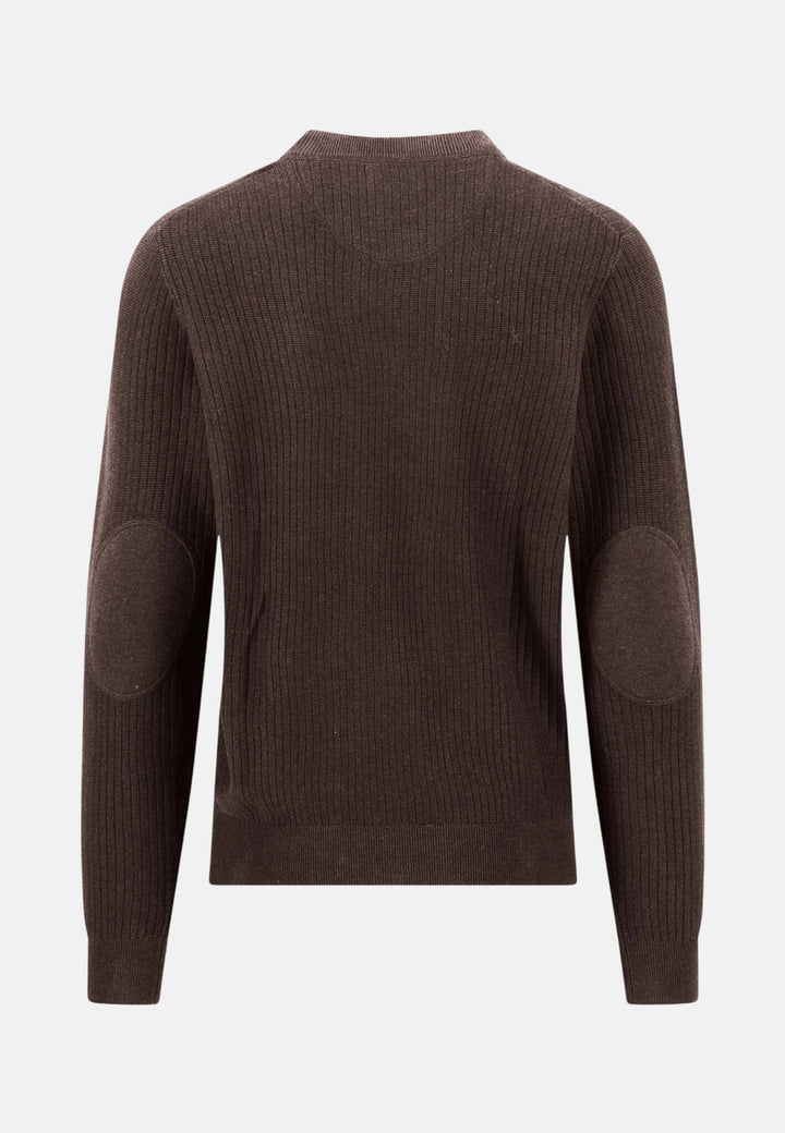 Ribbed Cotton Crewneck Knit Soil