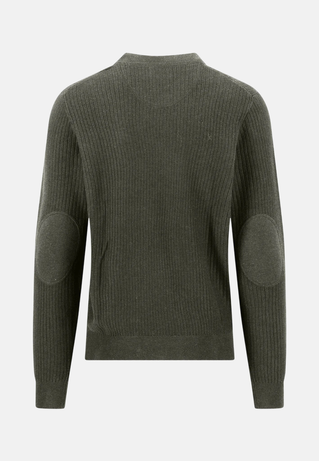 Ribbed Cotton Crewneck Knit Cypress