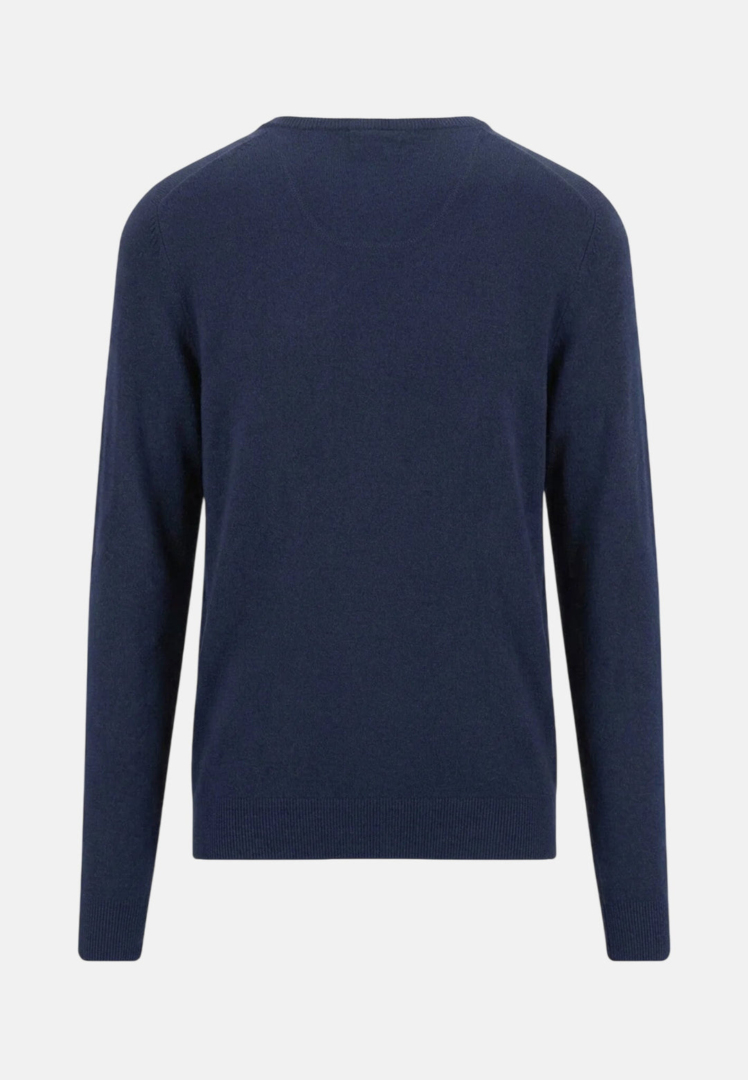 Merino Cashmere V-Neck Knit Ink Blue