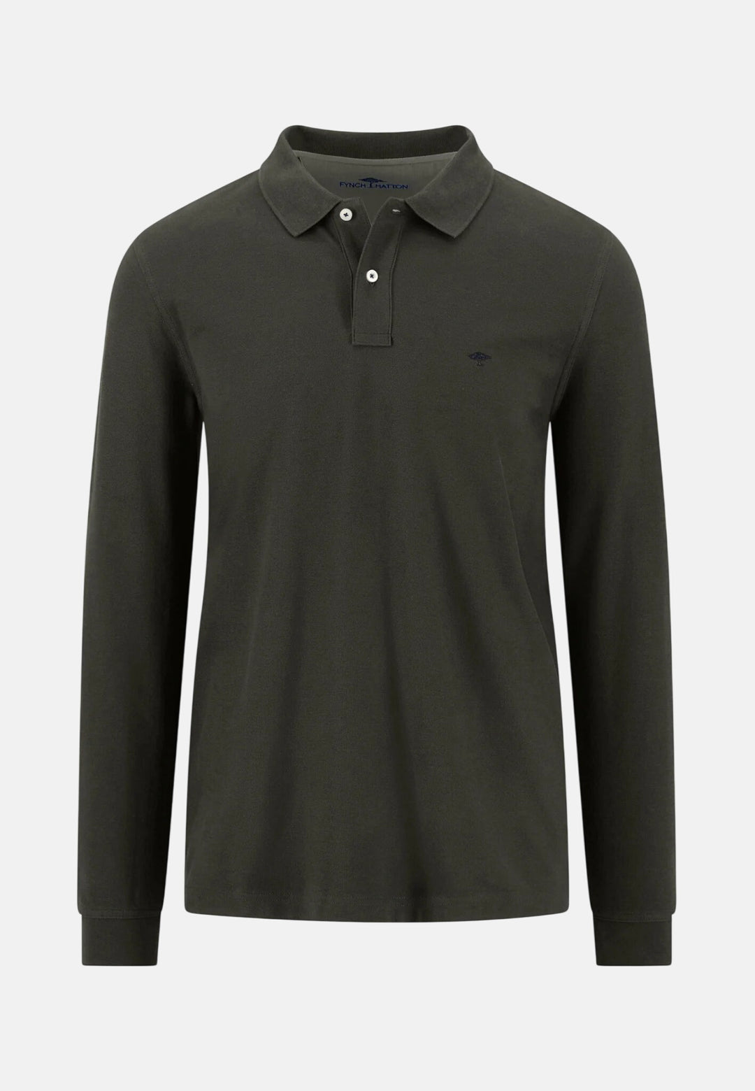 Premium Cotton Long Sleeve Polo Shirt Cypress