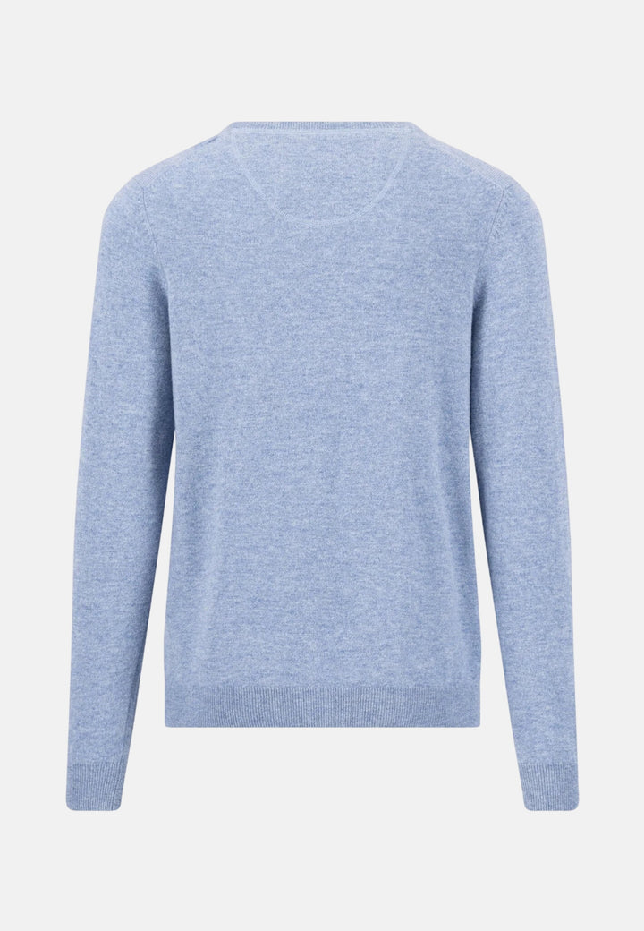 Merino Cashmere Crewneck Knit Air Blue