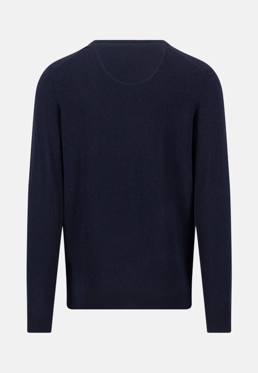 Merino Cashmere V-Neck Knit Navy