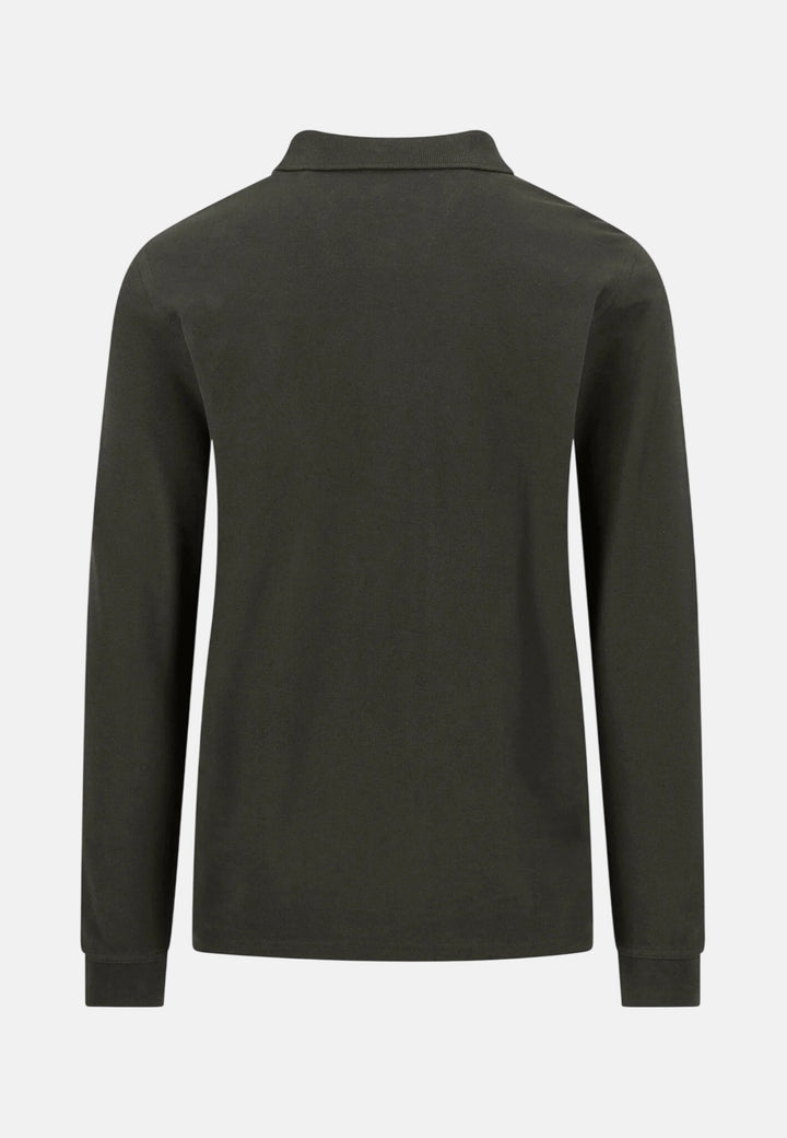 Premium Cotton Long Sleeve Polo Shirt Cypress