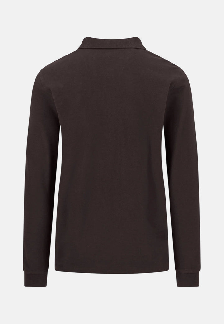 Premium Cotton Long Sleeve Polo Shirt Soil