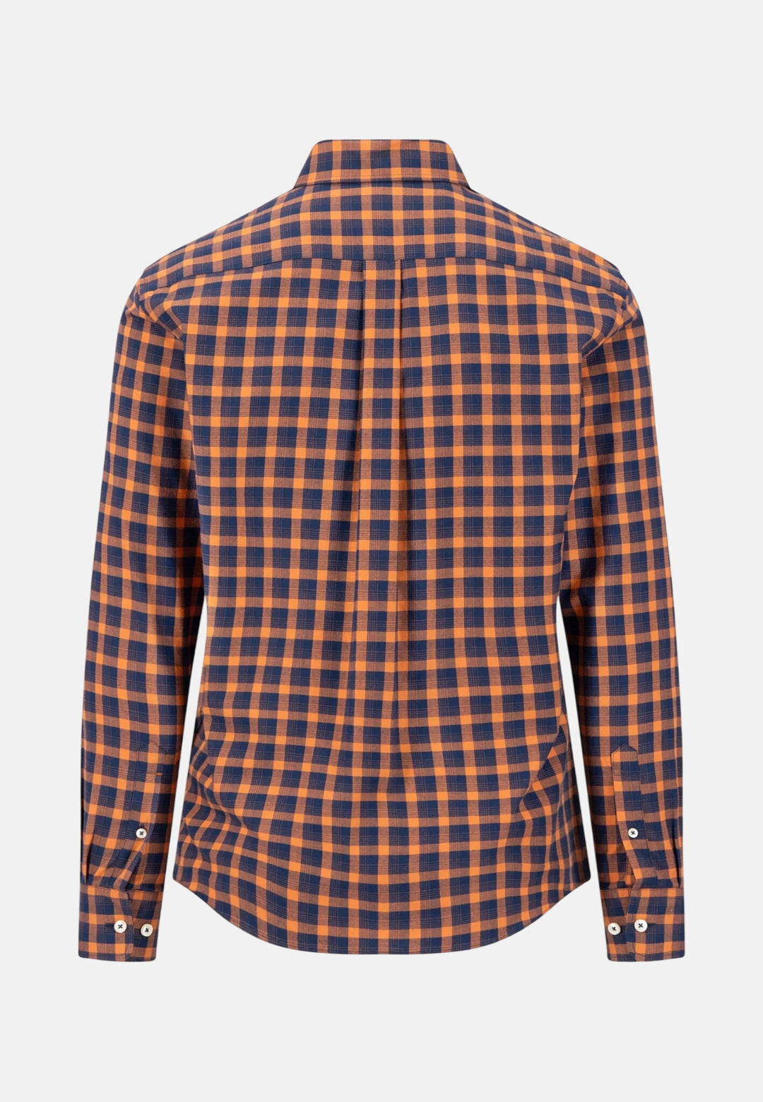Two-Tone Check Button Down Shirt Sienna
