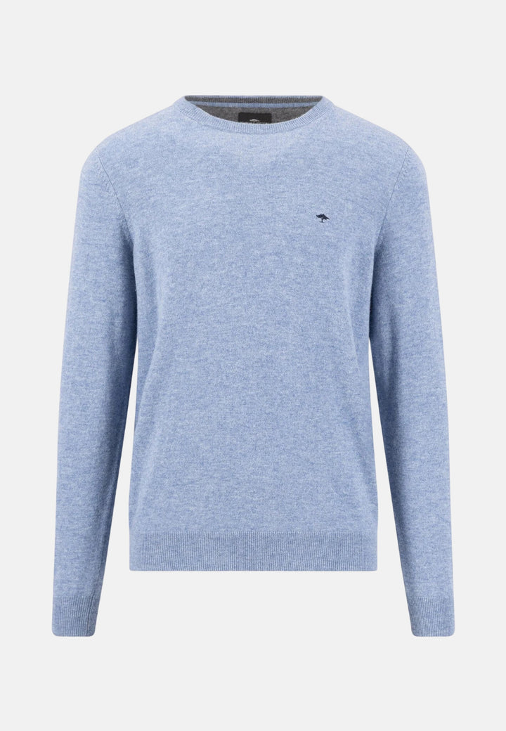 Merino Cashmere Crewneck Knit Air Blue